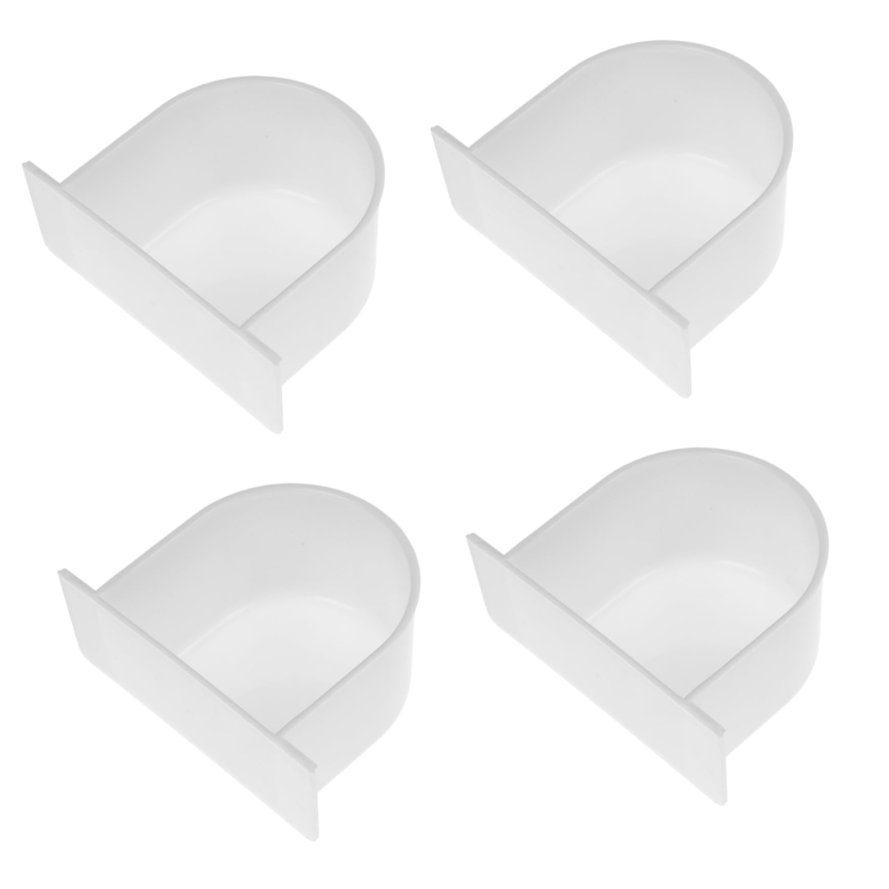 4sets Vogel Feeder Käfig Zubehör Papagei Lebensmittel Und Wasser Feeder Einfach Installieren Und Reinigen 4 Stücke * 4