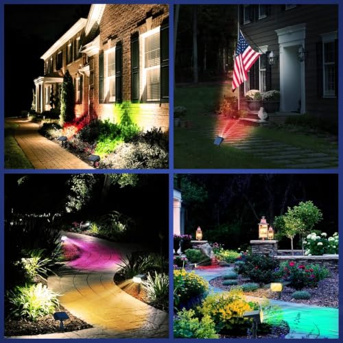 Image of NYMPHY Solar Color Changing Lights - 4 Pack (Multicolor)