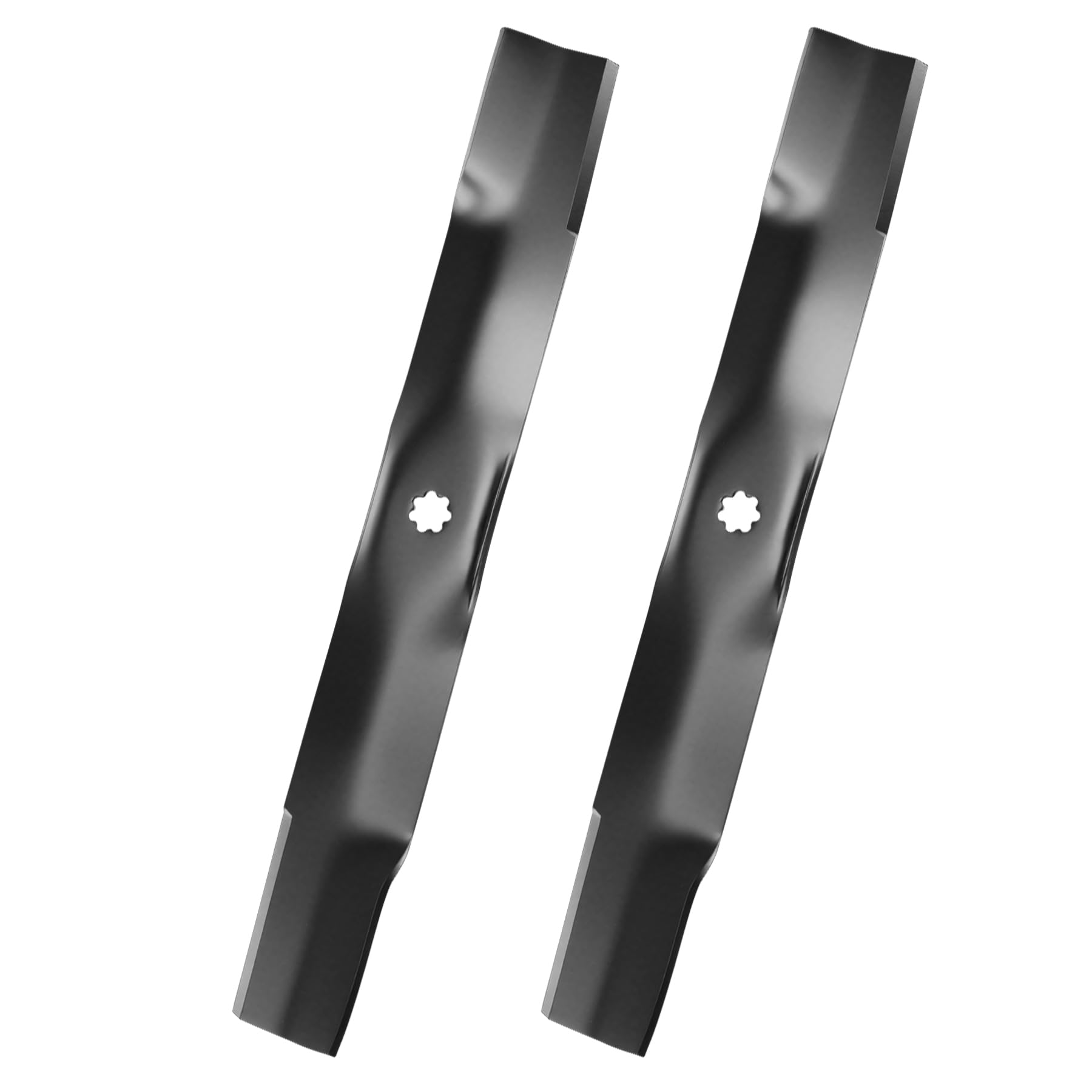 ELITEWILL Juego de 2 cuchillas para cortacéspedes Cut Craftsman, Husqvarna, Poulan sustituye a OEM # 173920, 180054, PP24005, 532180054, color negro