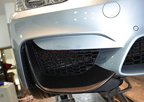 New Carbon Fiber Front Lip Spoiler 2PCS Compatible with BMW M4 F82 2014-2019