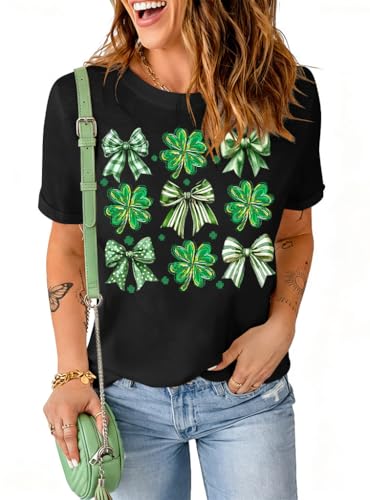 St Patricks Day Shirt Women: Funny Saint Patricks Day Shirts Cute Shamrock Tshirt Irish Graphic Tee Tops
