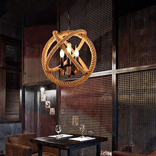 Lustres exquis et luminaires de chanvre industriels pour plafond de grand hôtel et loft