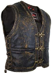 Mdm MDM9135 S Kamizelka Skórzana Vintage