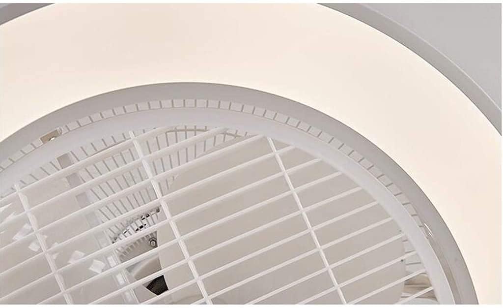 Ceiling Fan, 22”LED Smart Remote Control Ceiling Fan with Light Invisible Fans Home Lighting Round Living Room Bedroom Ceiling Light Gazebo Fan