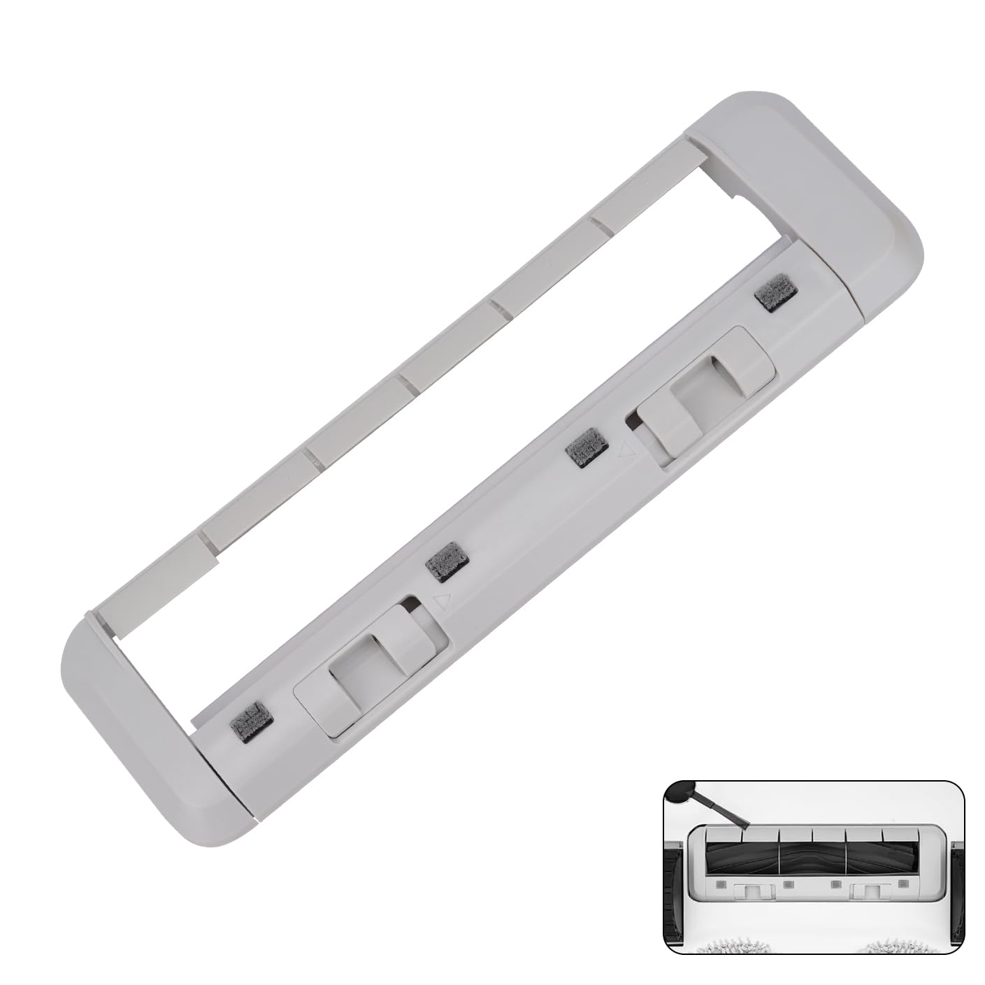 Brush Guards Back Cover for Dreame X30 Ultra/X40 Ultra/L10s Ultra/L20 Ultra/L10s Pro Ultra/L10s Plus/Gen 2/L30 Ultra/L40 Ultra/D10s Plus/Gen 2/L10s Ultra Gen 2/ D9 Max Gen 2/Xiaomi X20+(White)