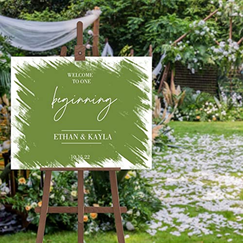 Panneau mariage personnalisé avec vos noms pour décoration de fête champêtre