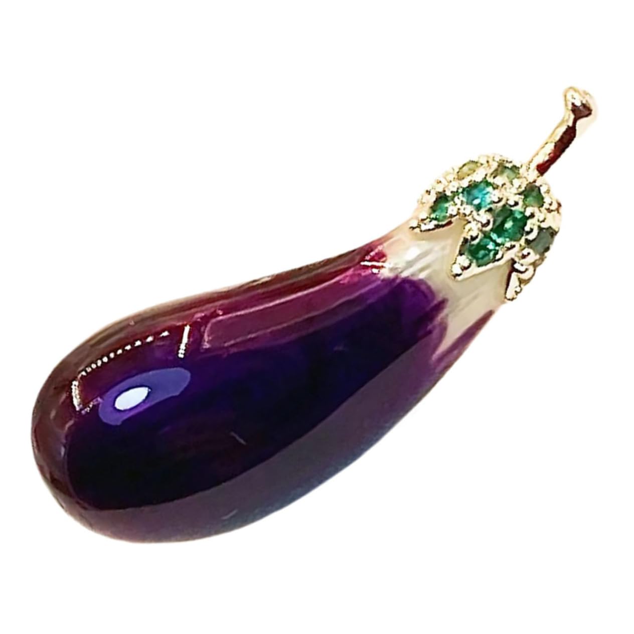 CALLARON spilla di melanzane spilli a testa per la creazione di gioielli anello sciarpa spilla per uomo spilla per abbigliamento distintivo per le donne accessori donna rame Violet