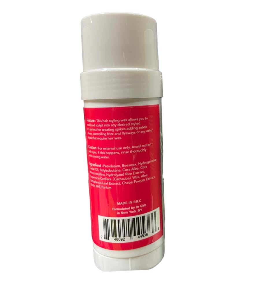 Rice Water Extra Mega Hold Hair Beeswax Stick 2.11oz/ 60g (Pomegranate & Honey)