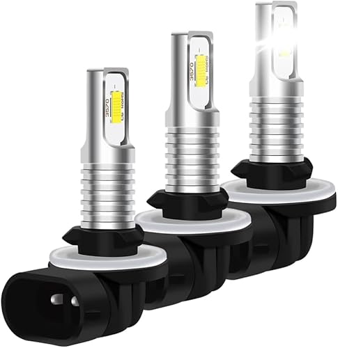 ZEBANERT Compatible with Polaris Sportsman 300 400 450 500 550 570 600 700 800 850, Compatible with Sportsman RZR 570, ACE, Hawkeye, 881 886 889 894 fog light Bulbs, 6000LM 6000K，Pack of 3