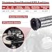 PQY Adjustable Fuel Pressure Regulator Kit 3-70PSI With 6AN Return and 6AN feed Port with AN6-6AN Fuel Line Hoses Connectors (black)