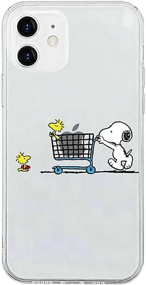 スヌーピー Iphone12promax 用 ケース Snoopy 透明 スマホケース 対応全機種 クリアソフトケース Tpu 軽量 薄型 耐衝撃 すり傷防止 指紋防止 ワイヤレス充電対応 カバー 携帯電話 スマートフォンアクセサリ