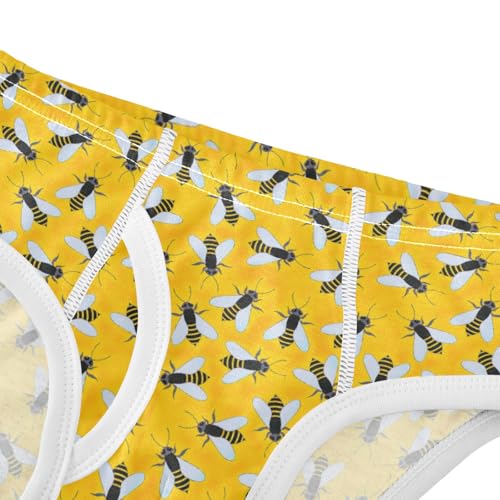Boys' Exclusive Briefs Toddler Underwear 95% Combed Cotton Boxerbriefs 2T Bee Pattern 504