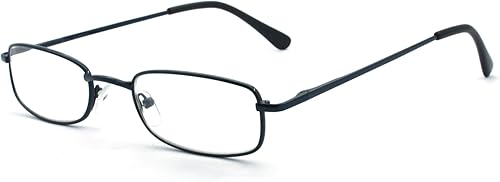 Miniatura 9 de EYE ZOOM - 5 pares de lectores rectangulares de metal para hombres y mujeres, multicolor