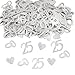 180 St&uuml;ck Silberhochzeit Deko, Doppelseitige Streudeko Hochzeit mit 25, Ringe, Herz Motiven, Tischdeko Silberhochzeit f&uuml;r das 25. Jubil&auml;um, 25 jahre Silberhochzeit