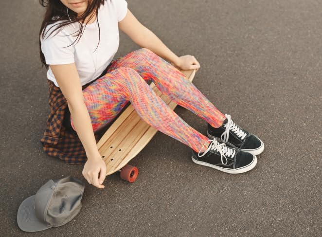 Benefeet Sox Womens Girls Fishnets Rainbow Fishnet Tights Sexy High Waist Fishnet Stockings Sheer Mesh Hollow Out Pantyhose - Image 5