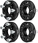 ECCPP 4X 1.25 inch 5 Lug Wheel Adapters Hubcentric 5x4.5 to 5x5 Wheel Spacer Adapter Fits for Wrangler JK Rims on A TJ OR YJ