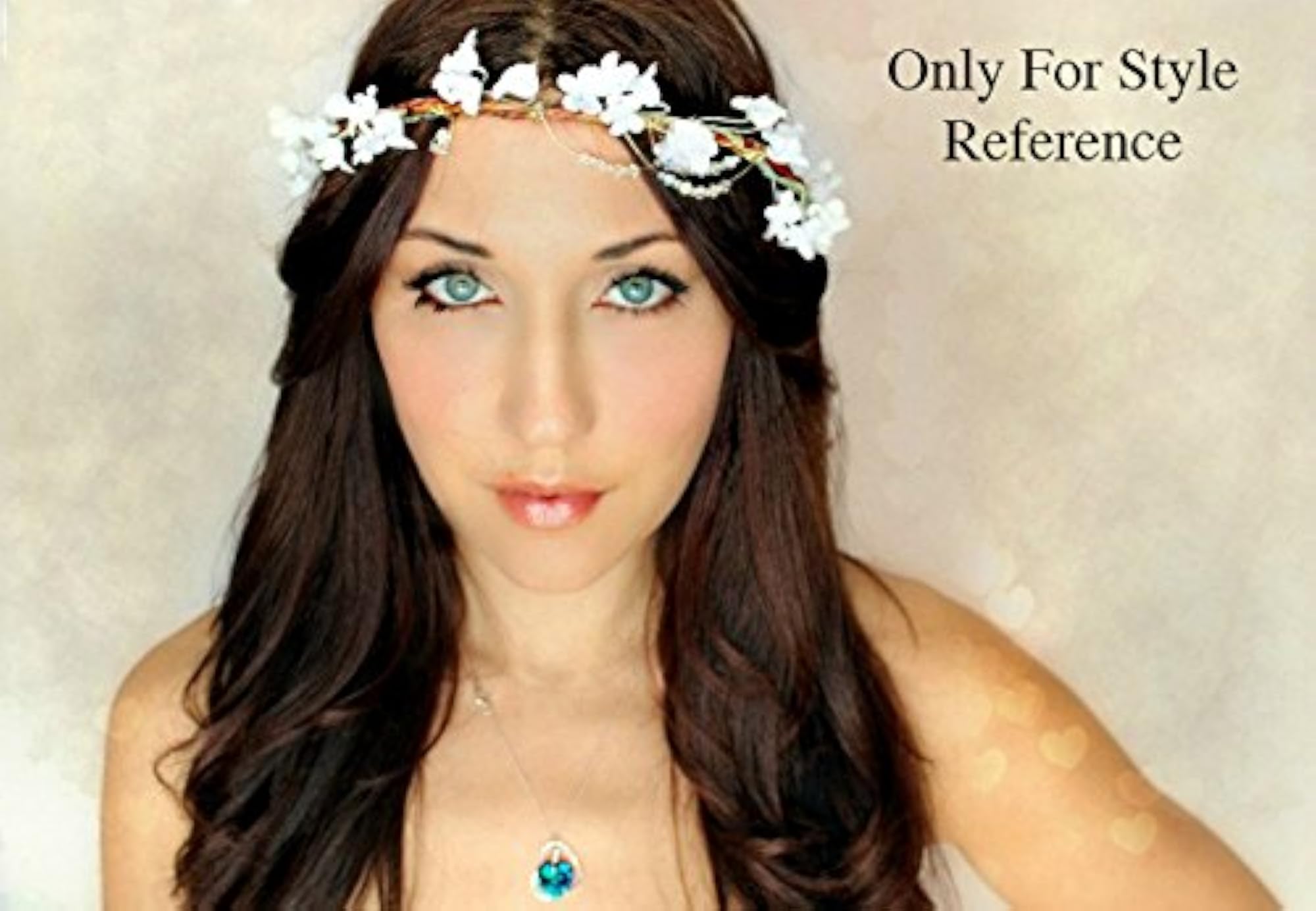 Pink Flower Tiara Headband for Women, Elegant Accessory