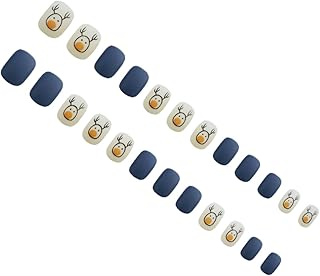 Beavorty 72Pcs Adesivos De Unhas De Natal Unhas Postiças Curtas Unhas Postiças Fofas Unhas Postiças De Natal Unhas Falsas Para Pontas De Unhas De Natal Festival Manicure Ponta De