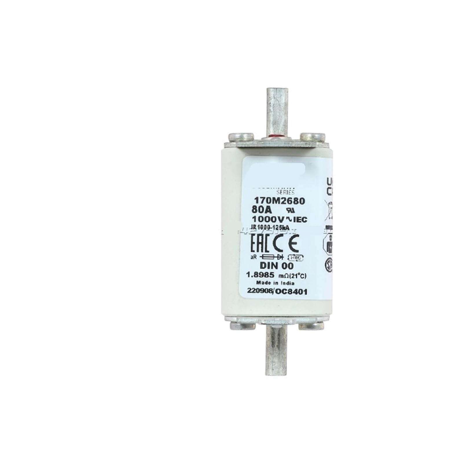 Fusible Rapide 170M2680 ultra performant pour protection industrielle de calibre 170M2679