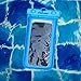 CaliCase Extra Large Waterproof Floating Phone Pouch - IPX8 Waterproof Floating Phone Case with Lanyard for iPhone X-15/ S20-S24/ Pixel 4-8 - Blue