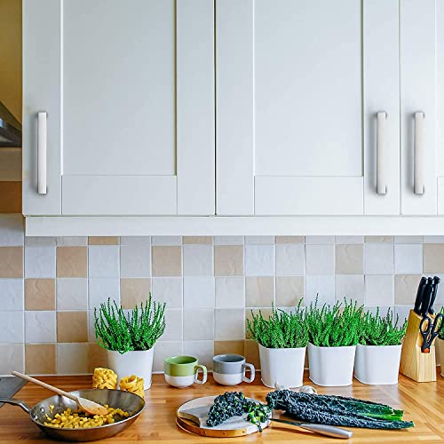 Image of Ravinte 32 Pack 3-3 /4 Inch Square Cabinet Handles Satin Nickel Pulls Brushed Nickel Drawer Pulls Kitchen Cupboard Hardware for Cabinets Cupboard Drawer Handles