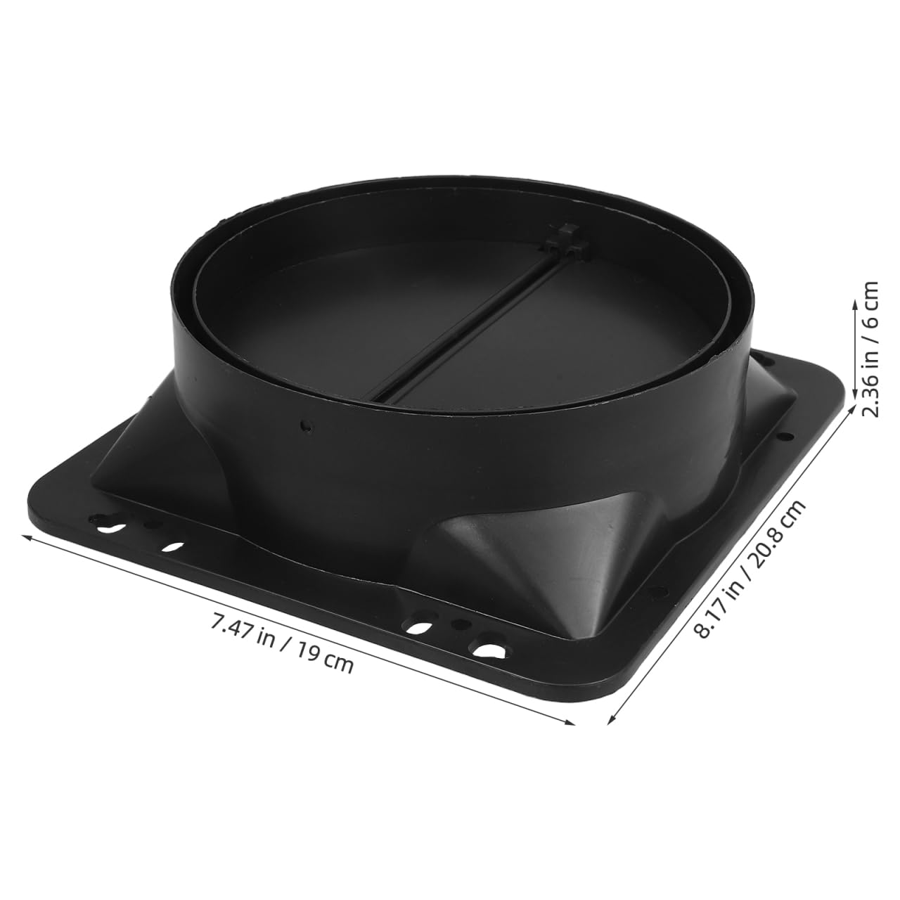 Hemobllo Válvula Antirretorno Para Campana Extractora De Cocina Con Adaptador Y Tira De Espuma Repuesto De Ventilación Para Extractor Previene Reflujo Y Olores Fácil Instalación 8.18X7.48X2.36In