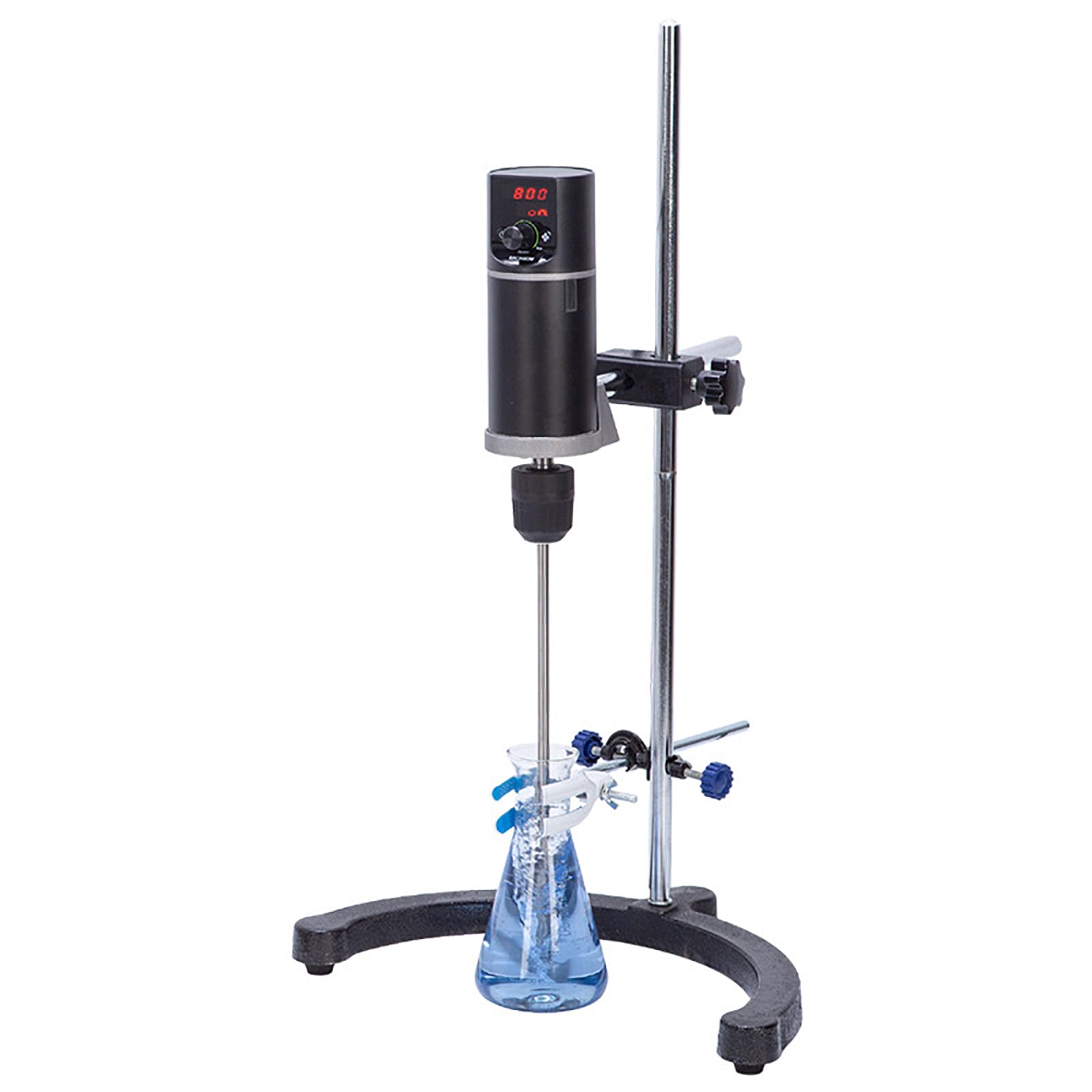 Agitador Placa Caliente LCD,agitador Techo Laboratorio 40L Conmemoria Y Funcionesparada Seguridad,velocidadajustable100 a 2000RPM/min Y 40N.cm,viscosidadmáxima10000,para Colorantes Yreactivos