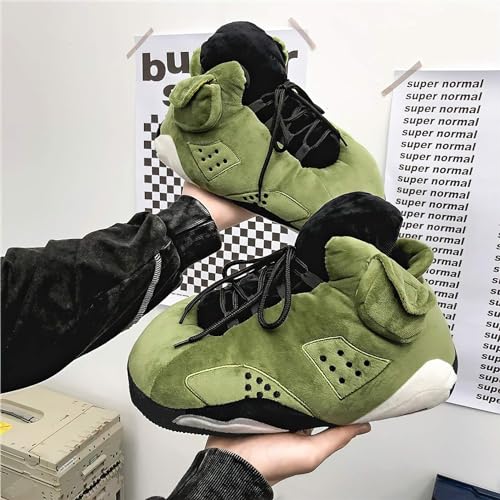 Unisex Trendy Sneaker Slippers Comfy Non Slip Sole Indoor House Plush Slippers - One Size Fits Most3