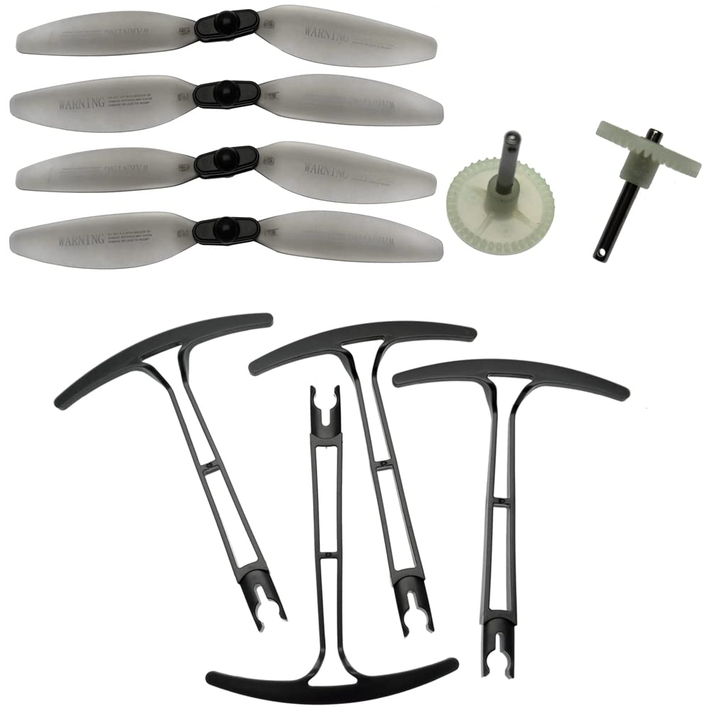 Spare Parts Propellers Guards Gear Motor for D65 Drone X500 X30 Z6 FPV Folding Quadcopter Holyst HS175 Accessories Blades Drone accessories (Color : Set s1)