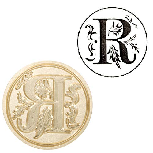 Yoption Retro Letter R Wax Seal Stamp, Vintage Alphabet Initial Sealing Wax Stamp Brass Head Wooden Handle For Wedding Party Invitation Envelopes (R) #TOP1