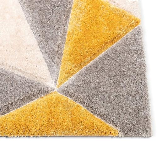 Image of Shaggy Carpet for Living Room 4 X 6 FEET Fluffy Plush Area Rug, Thick Fur Floor Carpet Modern Cozy Rug for Home Decor, Kids Room Bedside Hall, Durable Comfortable Shaggy Rug (Gold)