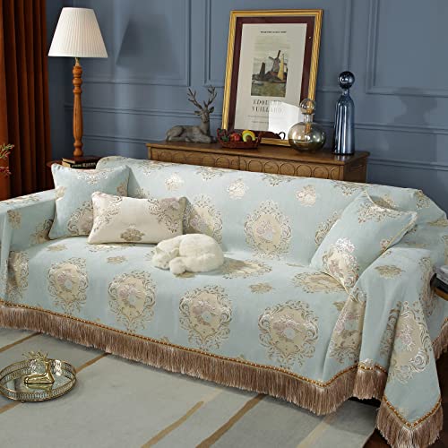 Stacypik 1 Pc Textured Woven Jacquard Universal Sectional Couch Covers Durable Sofa Cover For 3 Cushion Couch Furniture Covers For Dogs Washable Tassel Sofa Cover Blankets For Living Room(71" X 150") #TOP1