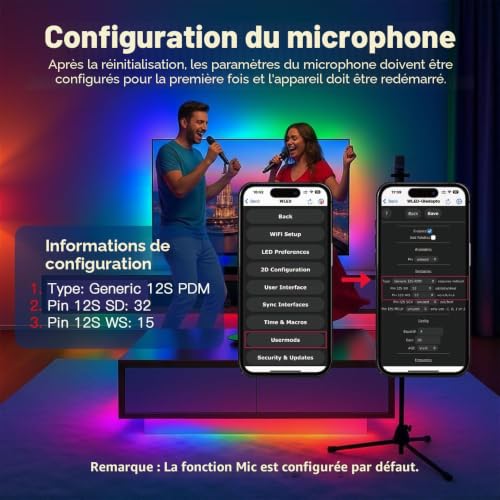 GLEDOPTO ESP32 WLED Contrôleur avec 4 sorties Ethernet Music Sound UART 20A Fusible Ingéniable pour WS2811 WS2812 SK6812 WS2815 Bande lumineuse RVB numérique adressable IC (618WL-4 sorties) – vue 6