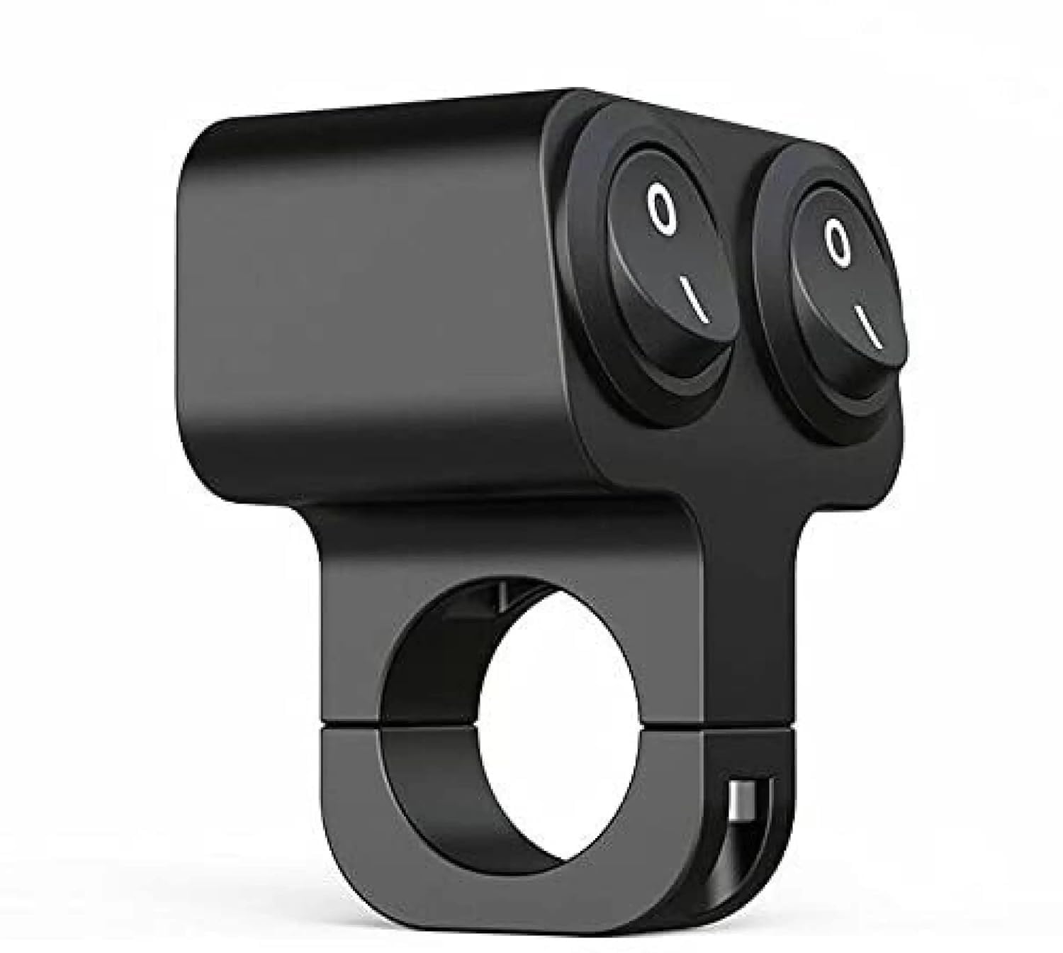 Way2gmart Handlebar On/Off Switch Button 7/8-inch Motorcycle CNC Metal 12V Control Headlight, Fog Light, Horn, Hazard Headlight Flasher Speakers Horn Double with Cable Bike (Dual Switch Without LED)-picture-15