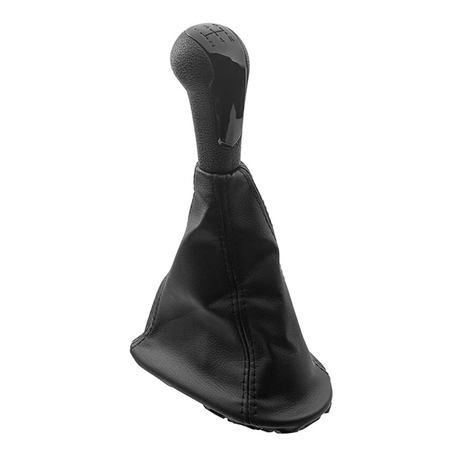 Jeocoai One Color Car Gear Knob 5Speed Car Manual Gear Shift Knob With Boot Shifter Lever For Chevrolet/For Holden Barina Spark (M300) 2011-2015(Black)