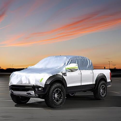 Miniatura 8 de Konnfeir Funda para todo tipo de clima, cubierta para carrocería de automóvil, para interiores y exteriores, para todas las estaciones, impermeable,