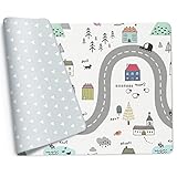 WAYPLUS One-Piece TPU Baby Care Play Mat, 55'x 79'x 0.6' Extra Large & Reversible Design. The Original Non-Toxic, Tasteless, Waterproof Baby Play Mat, Anti Slip Soft Crawling Mat
