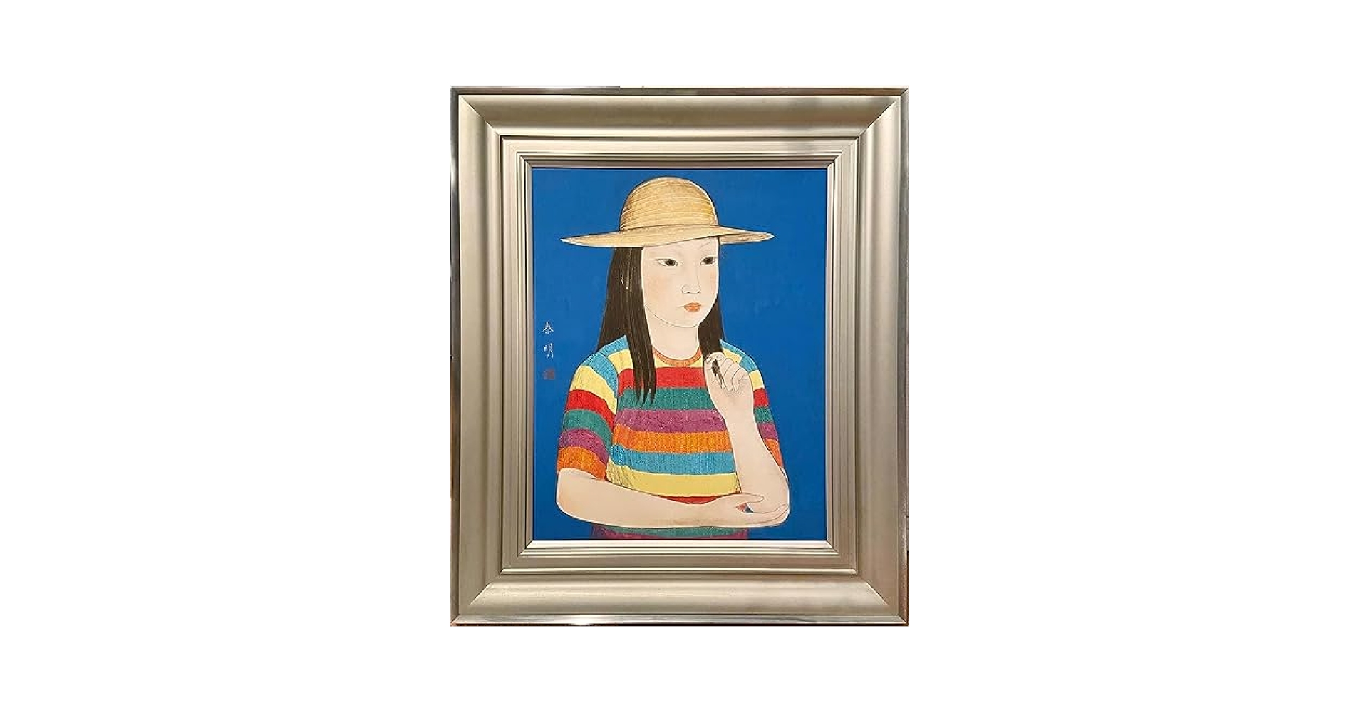 堀泰明、【踊り子】、希少な大判額装用画集より、美品、日本人画家 堀泰明、【踊り子】、希少な大判額装用画集より、美品、日本人
