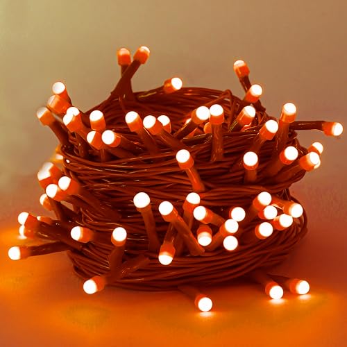 Image of Lexton 40 LED Power Pixel Serial String /Fairy Light | Plug Sourced | Suitable for Home & Outdoor Decoration, Diwali, Christmas, Ramadan, Wedding, Party, Festival (Pack of 50, Orange)