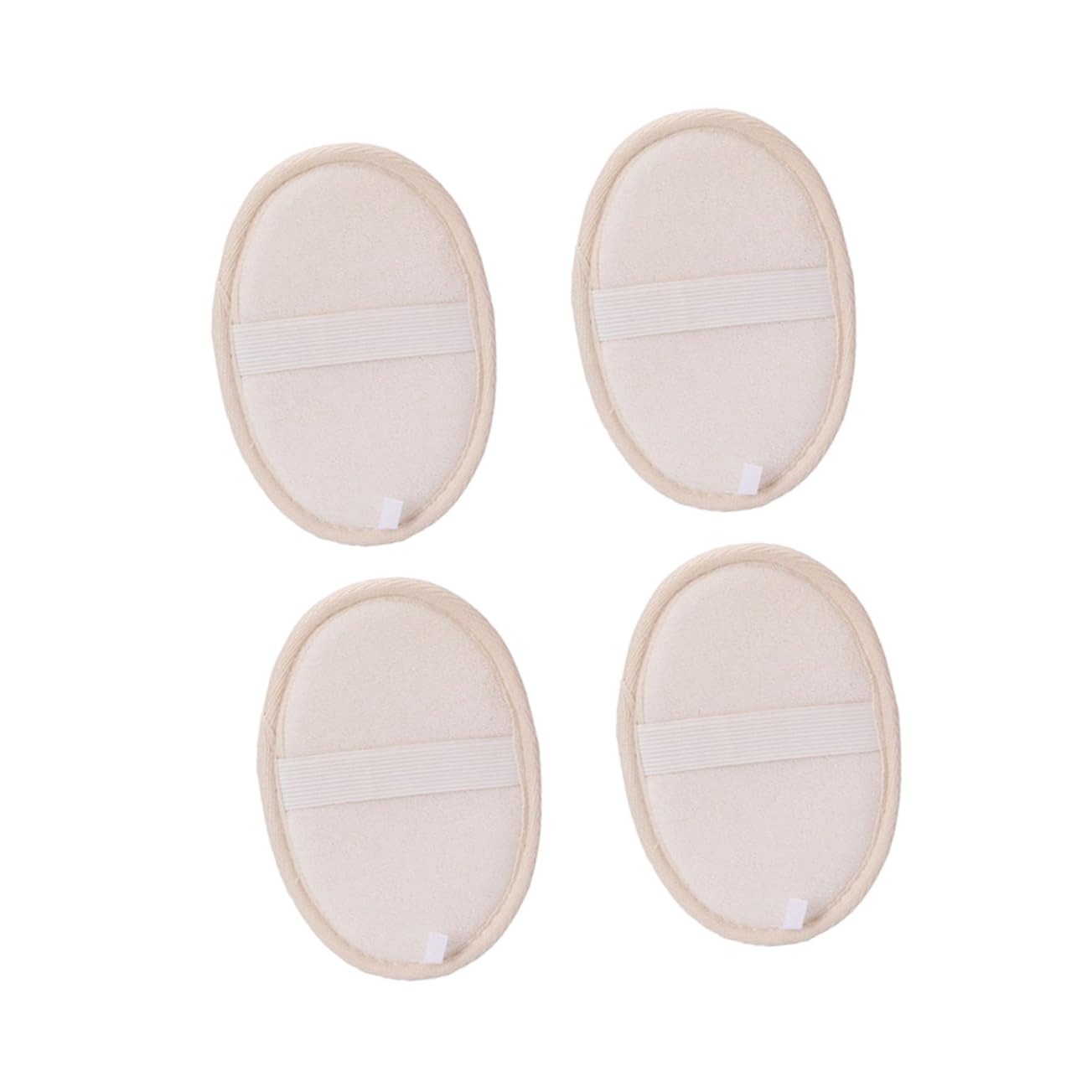 WOFASHPURET 4Pcs Natural Loofah Sponge Exfoliators Bath Towels for Body Scrubbing Chemical Exfoliating Loofah Pads Durable Shower Accessories for Smooth Skin