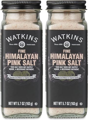 Watkins Fine Himalayan Pink Salt, Non-GMO, Kosher, 5.7 Ounce, 1-Pack (Pack of 2)