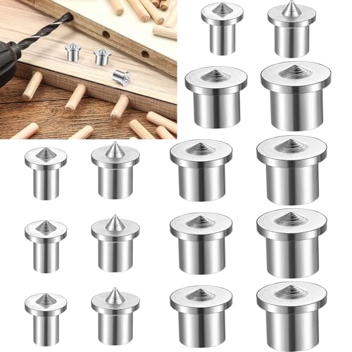 Catálogo para Comprar On-line Sargentos, tornillos y pinzas los más recomendados. 40 16 Piezas Localizador de Tacos de Madera, Tornillos para Madera Gruesos y Duraderos de la Espiga, Cromado Chapado Acero A3, 6mm 8mm 10mm 12mm, Adecuado para Herramientas...