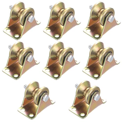 8 PcsPoleas de carga, Poleas para Cuerdas de 6 mm, Poleas con ranura en V, Polea con rodamientos de bolas para tendederos, puertas enrollables y sistemas de polipastos