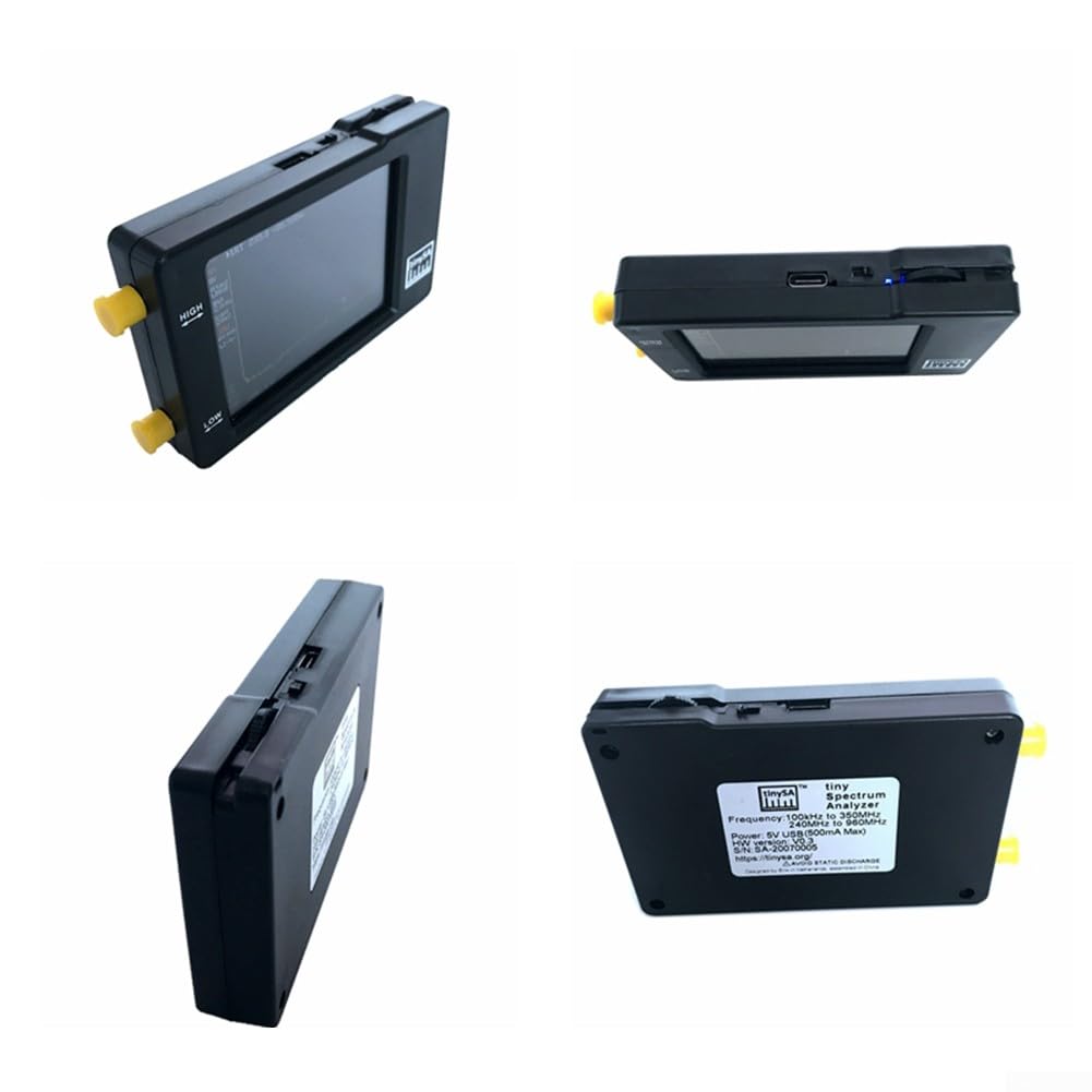 Spectrum Analyzer 100 kHz – 960 MHz Spektrumanalysator 2,8 Display M F/HF/VHF UHF-Eingang Audio-Antenne mit einem SMA-Anschluss