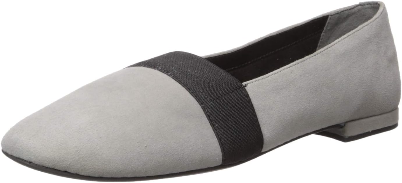 Aerosoles Women's Run Along Ballet Flat, Grey Suede, 8 M US