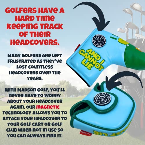 Funny Golf Club Covers For Putter, I Like Big Putts And I Cannot Lie Headcovers, Funny Golf Headcovers For Putters, Golf Gifts For Men, Dad, And Women, Great Golf Accessories For Men (Mallet Putter) #TOP3