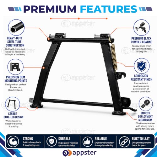 APPSTER Center Stand for Ola Electric S1 Pro Gen 3 & 2 - Image 4