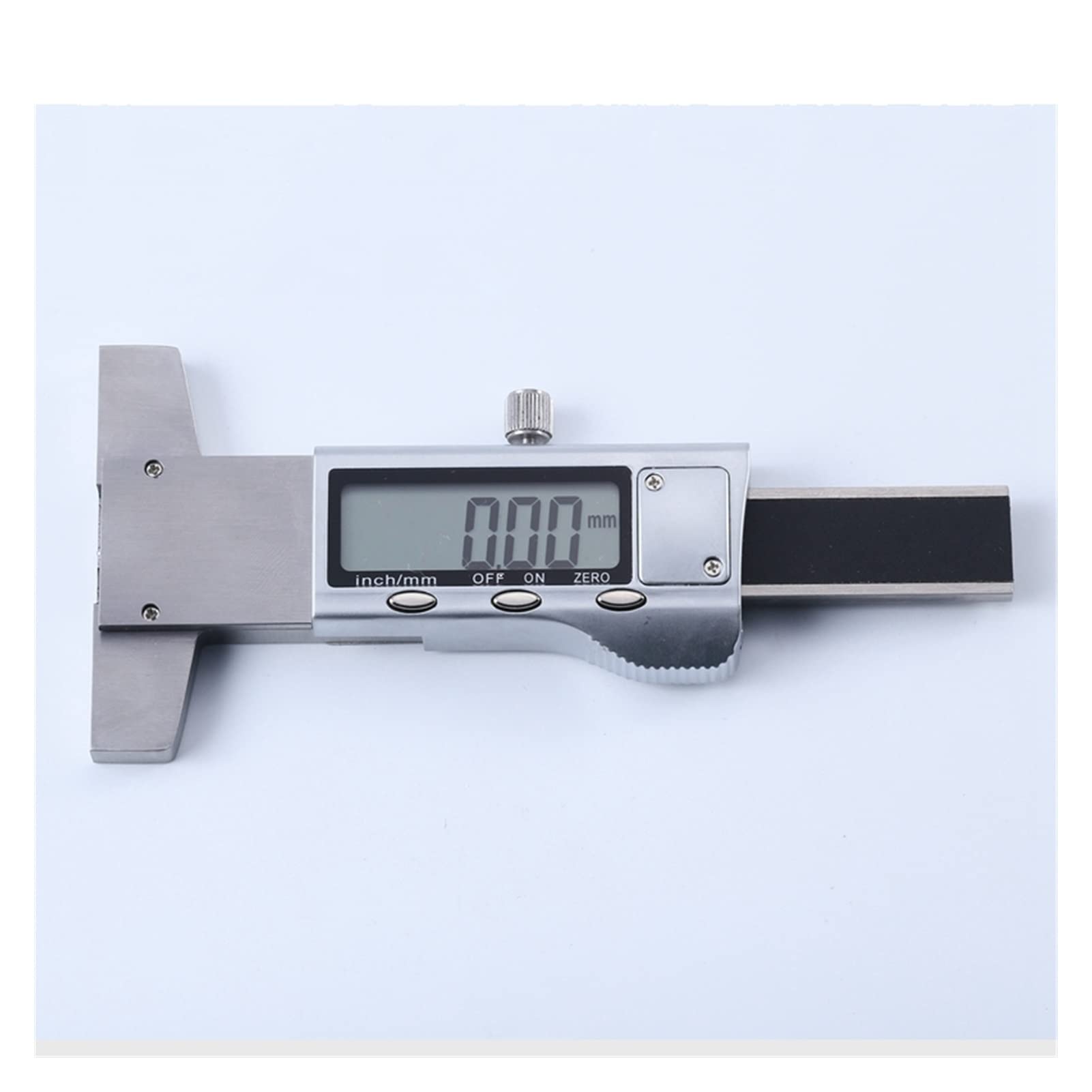0.01mm micrómetro digital 0-25mm LCD MEDIDA DE PROFUNDIDAD ELECTRÓNICA PISTA MEDIDA METAL MEDIDA CALGUA DE FIBRA DE CARBONO Instrumentos de medición de altura(Stainless steel)