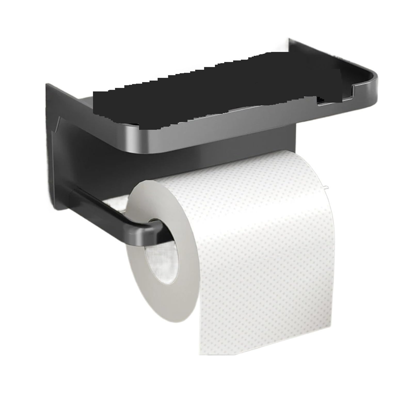 Roll Holder 1PC Toilet Paper Holder Wall Mounted Thickened Towel Plastic Storage Rack Kitchen Bathroom Accessories(Color2)