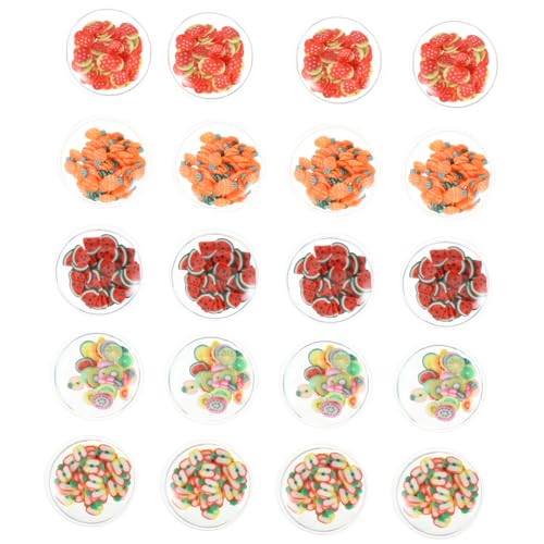 DOITOOL 20 Piezas Accesorios Para Bricolaje Cabello Ultravioleta Equipo Crujiente Clips Claro Encanto De Arenas Movedizas Agitador De Lentejuelas De Polivinilo Colorful